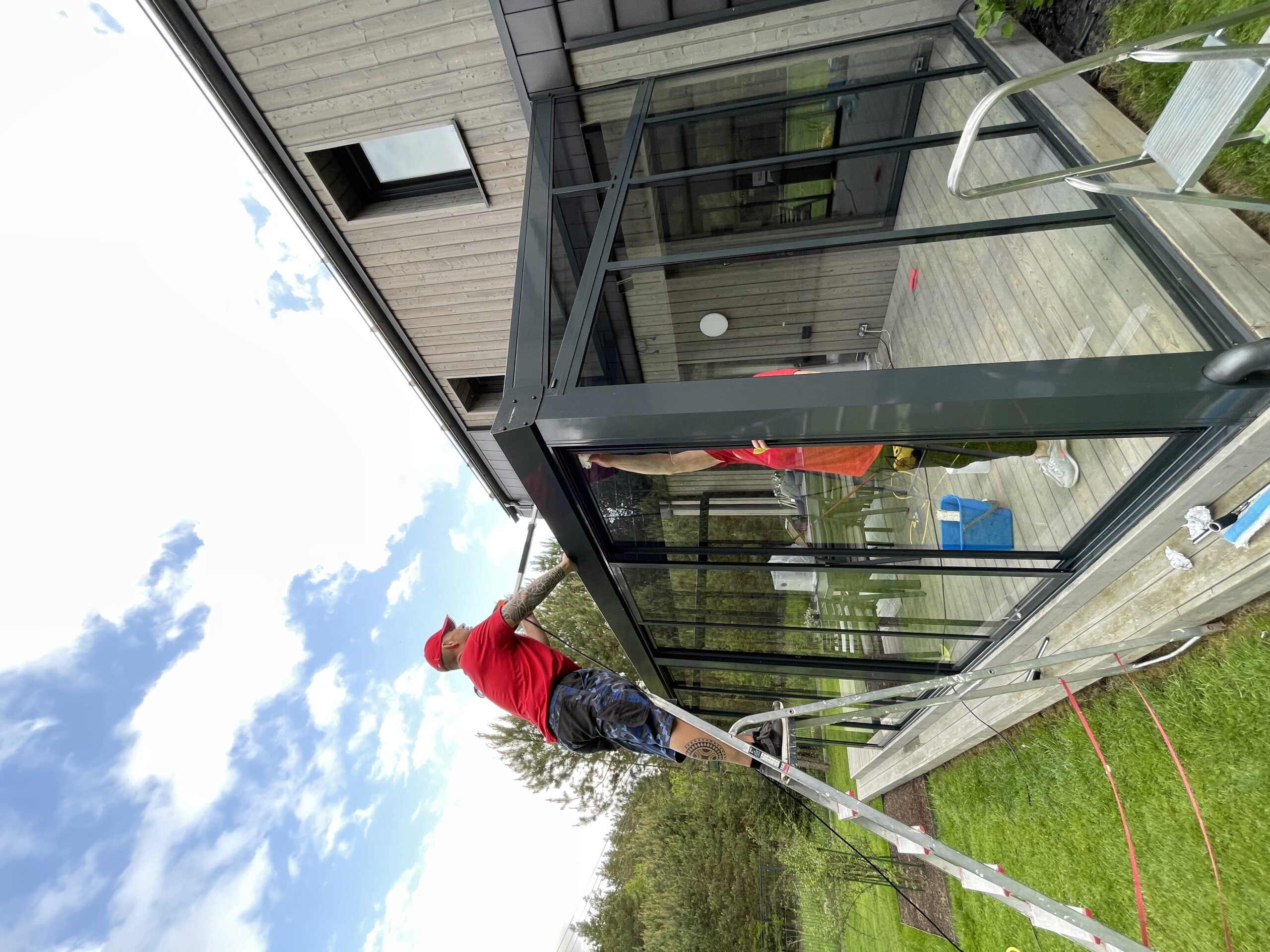 terasos stiklų valymas